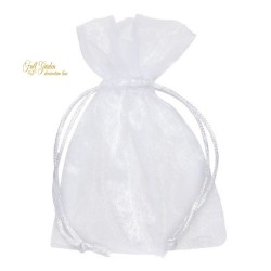 Busta Organza Cm 9x12 White