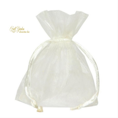 BUSTA ORGANZA CM 9X12 CREAM