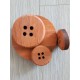 WOOD BOTTON PZ.30 3 SIZES ORANGE