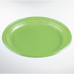 PIATTINO DESSERT VERDE PLASTICA PZ 25