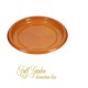 PIATTINO DESSERT ARANCIO  PLASTICA  PZ 25