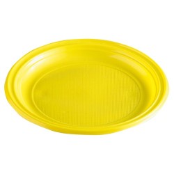 Piattino Dessert Giallo Plastica Pz 25