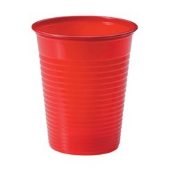 Bicchieri Rosso Plastica Cc200 Pz.50