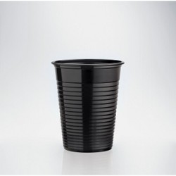 Bicchieri Nero Plastica Cc200 Pz.50