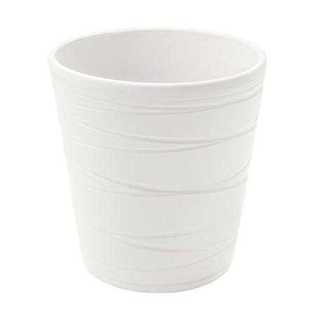 VASO CERAMICA RIGATO BIANCO