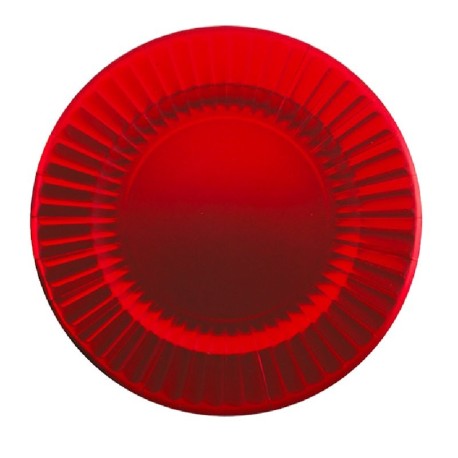 MAXI PIATTI ROUND SHAPE CM.33 ROSSO SATIN X 6