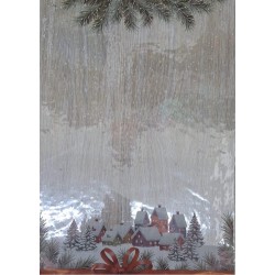 Buste Natale X100 Village 40x60 Trasparente