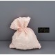 SACCHETTO 8X10 ROSA  RETT.ORGANZA FLOCCATA PZ12