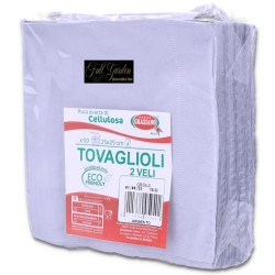 Tovaglioli 25x25 Argento 2veli Pz50