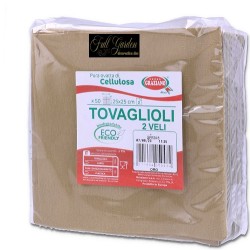 Tovaglioli 25x25 Oro 2veli Pz50