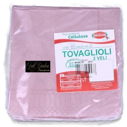 TOVAGLIOLI 25X25 ROSA GOLD  2VELI PZ50