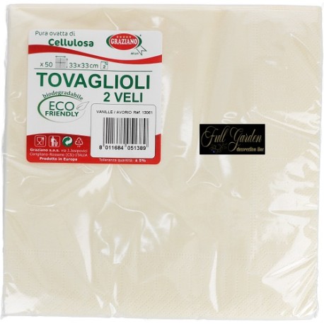 TOVAGLIOLI 33X33 AVORIO 2VELI PZ50