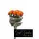 BOUQUET 11 ROSINI CM.38  ORANGE