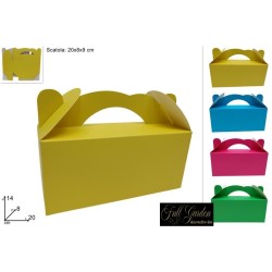 Box Cartone Colorato  20x9x8 Cm Pz 24 4 Coloori