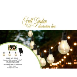 FESTONE 6 LAMPADINE MIRA CON LED BIANCO CALDO 5MT