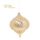 ORNAMENTO PLASTICA  MM.200 GOLD