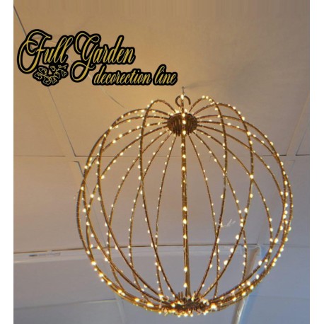 SFERA  D.40 CON 450 GOCCE LED BIANCO CALDO