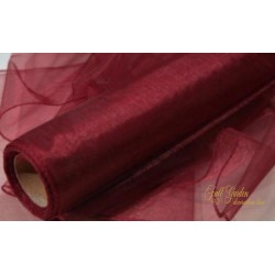 BOBINA ORGANZA CM50X9MT SINGLE TONE BORDEAUX