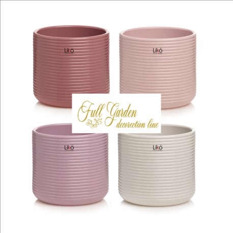 VASO CASPÒ NABILA D. 16,5 H15,5 ASSORTED COLORS